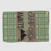 Aangepast Adventure voor Cabin Camping Golfhanddoek (Horizontaal)