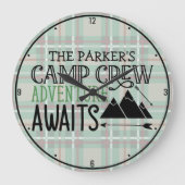 Aangepast Adventure voor Cabin Camping Grote Klok (Voorkant)