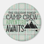 Aangepast Adventure voor Cabin Camping Magneet (Voorkant)