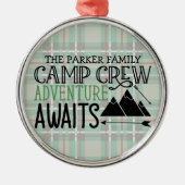 Aangepast Adventure voor Cabin Camping Metalen Ornament (Voorkant)
