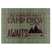 Aangepast Adventure voor Cabin Camping Snijplank (Voorkant)