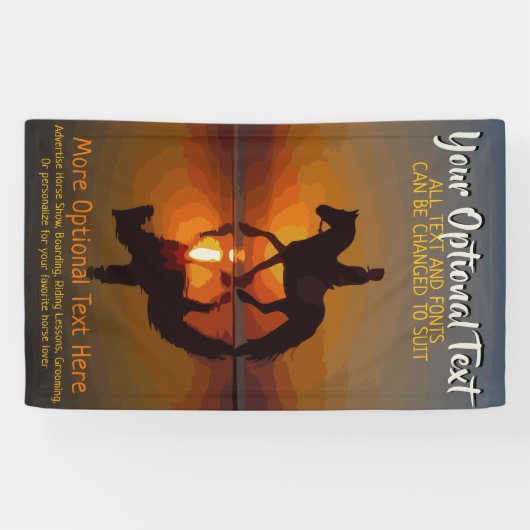 Aangepast Adverteren Paard Show, Paardrijden Spandoek (Horizontaal)