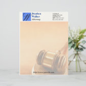 Aangepast advocaat Briefpapier Briefhoofd Ontwerp (Staand voorkant)