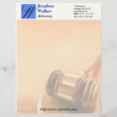 Aangepast advocaat Briefpapier Briefhoofd Ontwerp (Voorkant)