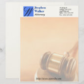 Aangepast advocaat Briefpapier Briefhoofd Ontwerp (Voorkant / Achterkant)