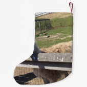 Aangepast afbeelding afbeelding lama ala alaca kleine kerstsok (Achterkant)