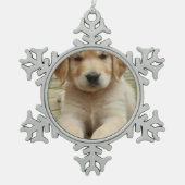 Aangepast afbeelding afbeelding tin sneeuwvlok ornament (Voorkant)