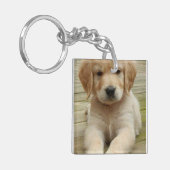 Aangepast afbeelding afbeelding twee foto dubbelzi sleutelhanger (Voorkant Links)