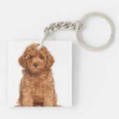 Aangepast afbeelding afbeelding twee foto dubbelzi sleutelhanger (Achterkant)