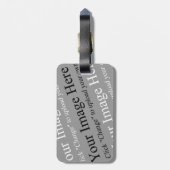 Aangepast Afbeelding Bagagelabel (Achterkant verticaal)