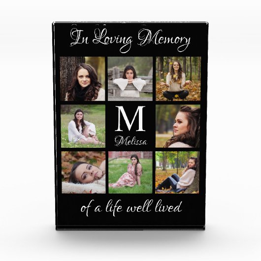 Aangepast Afbeelding collage in liefhebbend geheug Fotoblokken (Voorkant)