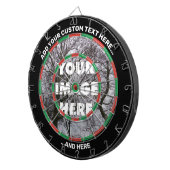 Aangepast Afbeelding-dartboard met tekst Dartbord (Voorkant Rechts)