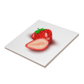 Aangepast Afbeelding Design Aardbeien Fruit Sjablo Tegeltje (Zijkant)