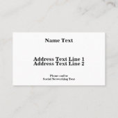 Aangepast Afbeelding en aangepaste tekst Visitekaartje (Achterkant)
