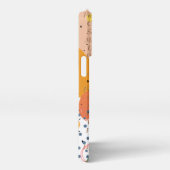 Aangepast afbeelding en moderne abstracte tekst iPhone hoesje (Rechterkant)