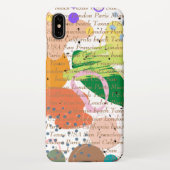 Aangepast afbeelding en moderne abstracte tekst iPhone hoesje (Achterkant)