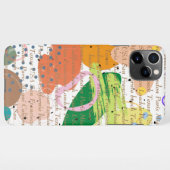 Aangepast afbeelding en moderne abstracte tekst iPhone hoesje (Achterkant horizontaal)