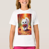 Aangepast Afbeelding en naam: een pluizig vriendsa T-shirt (Voorkant)