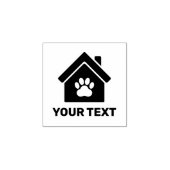 Aangepast Afbeelding en tekst Rubberstempel (Afrduk)