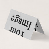 Aangepast Afbeelding gevouwen Visitekaartje (Achterkant)