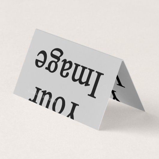 Aangepast Afbeelding gevouwen Visitekaartje (Achterkant)