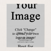 Aangepast Afbeelding gevouwen Visitekaartje (Binnenkant ongevouwen)