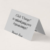 Aangepast Afbeelding gevouwen Visitekaartje (Voorkant)