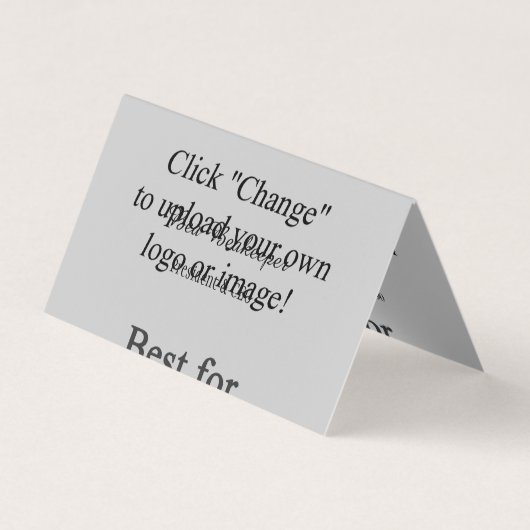 Aangepast Afbeelding gevouwen Visitekaartje (Voorkant)