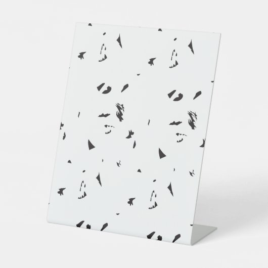 Aangepast Afbeelding hier slepen en neerzetten Reclamebord Met Voetstuk (Voorkant)