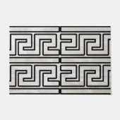 Aangepast afbeelding hout modern design Groot zwar Deurmat (Voorkant)