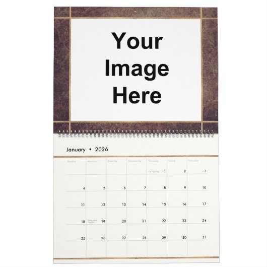Aangepast Afbeelding koper voor foto's Kalender (Jan 2026)