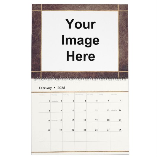 Aangepast Afbeelding koper voor foto's Kalender (Feb 2026)
