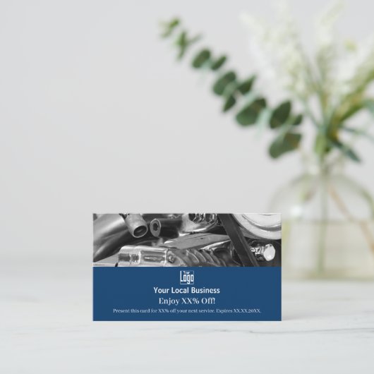 Aangepast Afbeelding Lokaal Bedrijf XX% Kortingskaartje (Staand voorkant)