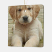 Aangepast afbeelding met dubbele foto's voor kerst keramisch ornament (Links)