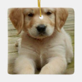 Aangepast afbeelding met dubbele foto's voor kerst keramisch ornament (Voorkant)