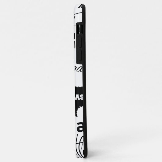 Aangepast afbeelding modern patroonparijs zwart-wi Case-Mate iPhone case (Achterkant/links)