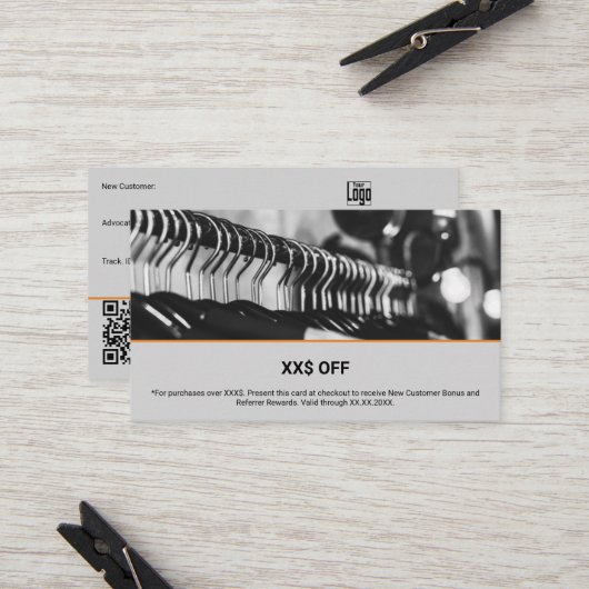 Aangepast Afbeelding Nieuwe Customer Advocate Rewa Aanbevelingskaartje (Voorkant / Achterkant in situ)