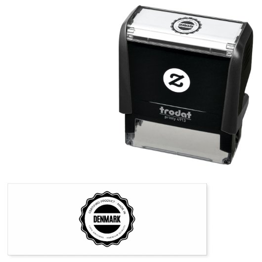 Aangepast Afbeelding of Logo met zwarte inkt kleur Zelfinktende Stempel (In situ)