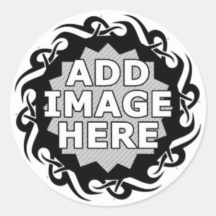 aangepast afbeelding ronde sticker