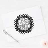 aangepast afbeelding ronde sticker (Envelop)