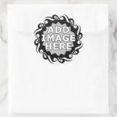 aangepast afbeelding ronde sticker (Tas)