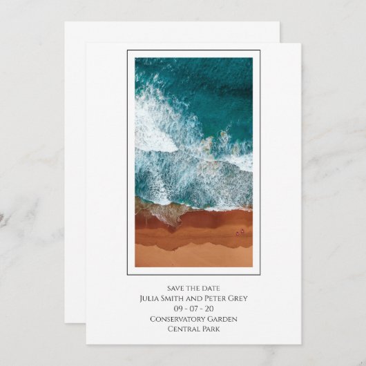 Aangepast afbeelding Sla de datumaanvraag op Kaart (Voorkant / Achterkant)