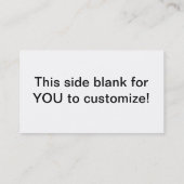 Aangepast afbeelding van leder visitekaartje (Achterkant)