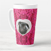 Aangepast Afbeelding voor foto-hoofdroze rozen Latte Mok (Linkerhoek)