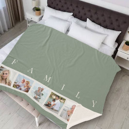 Aangepast Afbeelding voor foto-inkeping voor groen Sherpa Deken