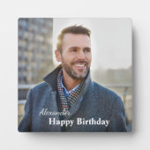 Aangepast Afbeelding voor geboortedag foto Fotoplaat (Voorkant)