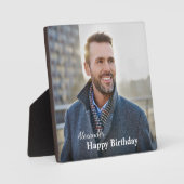 Aangepast Afbeelding voor geboortedag foto Fotoplaat (Voorkant)