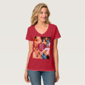 Aangepast afbeelding x4 en tekst t-shirt (Voorkant volledig)