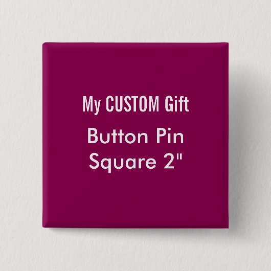Aangepast afdrukbaar 2-inch vierkant Button badge (Voorkant)