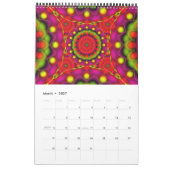 Aangepast afgedrukt kalender 2014 Mandala Psychede (Mar 2027)